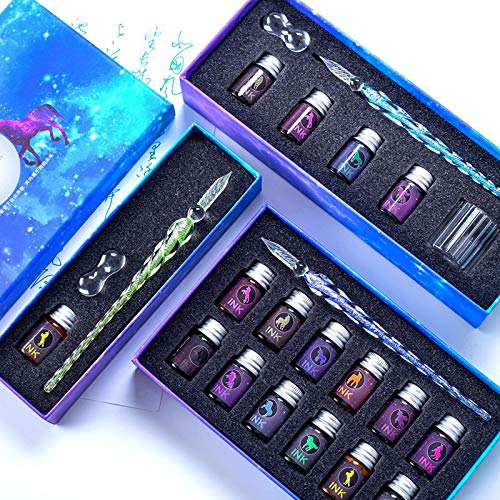 Amazon | ガラスペン サインペン ペン インク セット 万年筆 スター